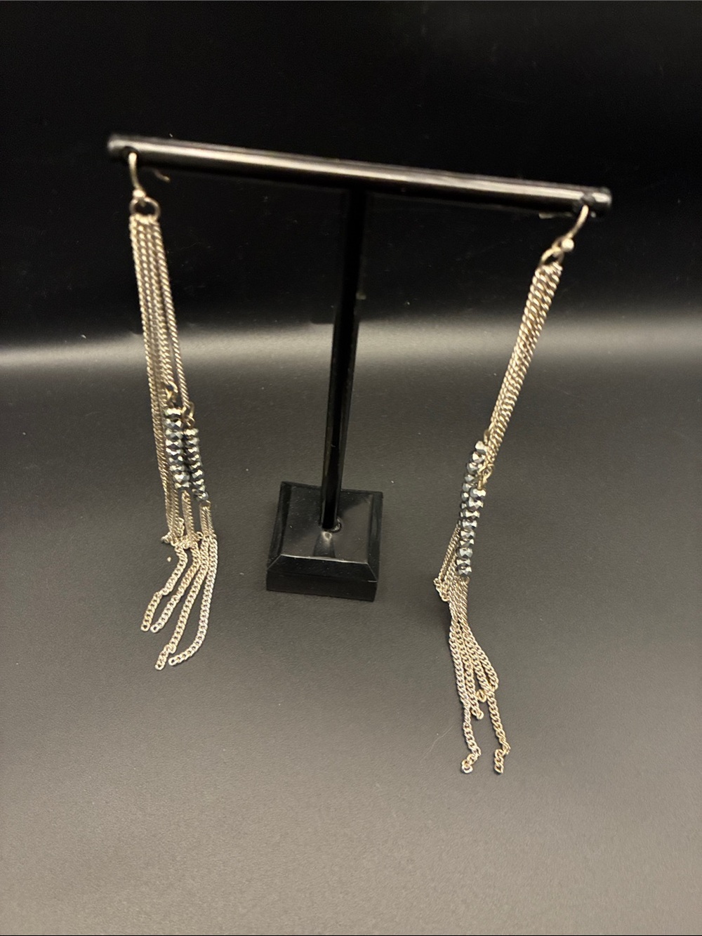 Dainty Silver-Tone Tassel Drop Earrings - Women's Jewelry